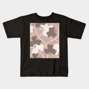 Pastel shamrock pattern Kids T-Shirt